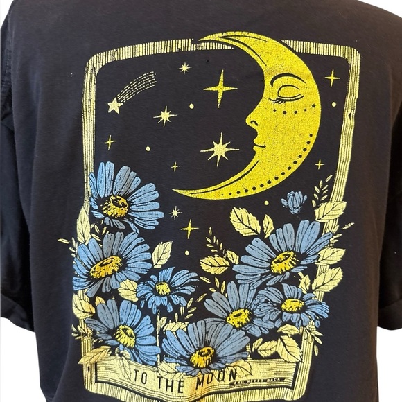 Obsessive Love Black Graphic Tee To The Moon And Back - Picture 11 of 14